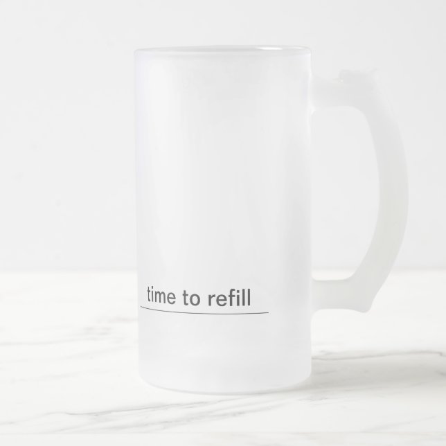 fylla på mig frostat ölglas (Höger)