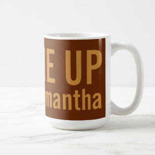 FYLLA UPP mugg för eget namn
