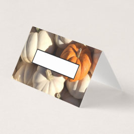 Fyllbara namn-platskort i happy thanksgiving kort