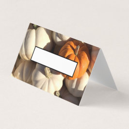 Fyllbara namn-platskort i happy thanksgiving kort