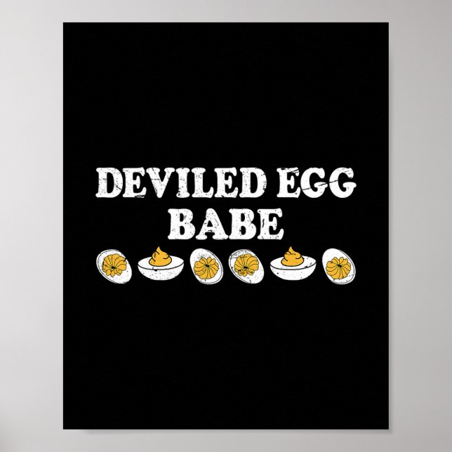 Fylld äggolja Retro rolig Thanksgiving-ägg Poster (Framsidan)