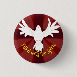 Fylld med spritdoven med Kor Pentecost Knapp