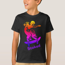 Fylld på med bränsle regnbågeSkateboarder för T Shirt