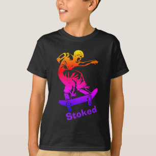 Fylld på med bränsle regnbågeSkateboarder för T Shirt