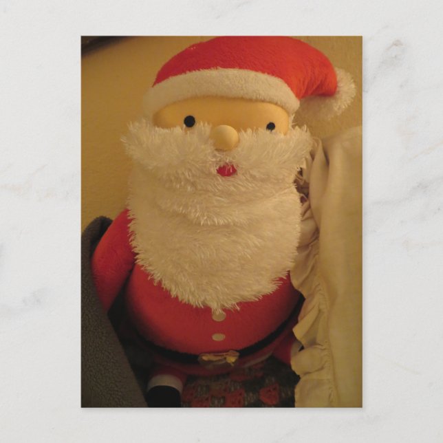 Fylld Santa Helg Vykort (Framsida)