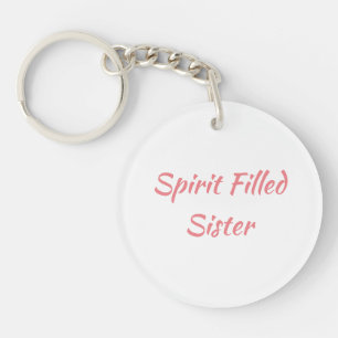Fylld spritsterakryl nyckelkedja