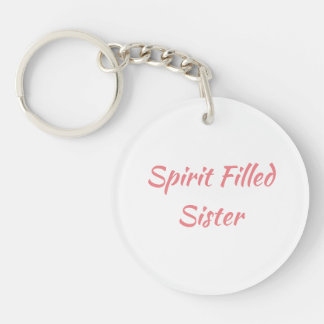 Fylld spritsterakryl nyckelkedja