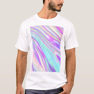 Fyllda holografiska folier t shirt