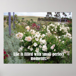 Fyllda med Perfekt Moments Garden Flowers Poster