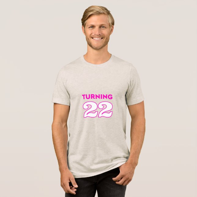 Fyller 22 #CrewNeckTee T-Shirt (Framsida Full)