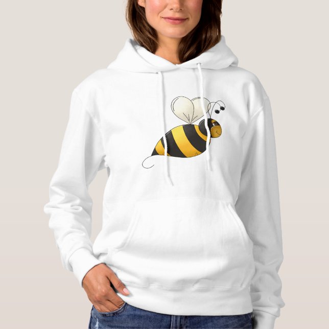 Fylliga bikvinna Hoodie T Shirt (Framsida)