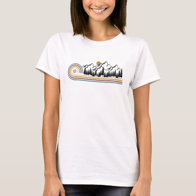 Fyllnadsgrafisk gåva för berg t shirt (Framsida)