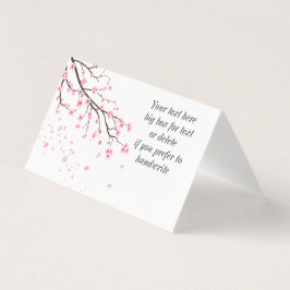 Fyllnadsmaterial för Blommar av körsbär Kort