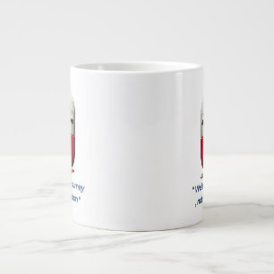 Fyllnadstecken "Hälsa är en resekaffe" mugg Jumbo Mugg