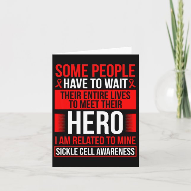 Fyllning av sickle Cell Cell för sickle Cell Aware Kort (Framsida)