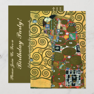 Fyllning (The Embrace) av Gustav Klimt Inbjudningar