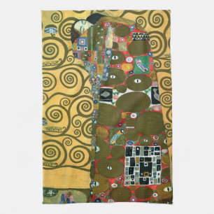 Fyllning (The Embrace) av Gustav Klimt Kökshandduk