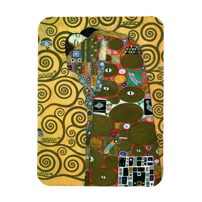 Fyllning (The Embrace) av Gustav Klimt Magnet (Vertikal)