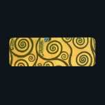 Fyllning (The Embrace) av Gustav Klimt Returadress Etikett<br><div class="desc">Fyllning (The Embrace) (1909) av Gustav Klimt. En vintage Viktorian Era Symbolism bra konst kärlek och romantik porträtt, med ett ungt par kramande. Stoclet Frieze är en serie av tre mosaiker som beställts för matsalen i Palais Stoclet i Brussells. Om konstnären: Gustav Klimt (1862-1918) var en österrikisk symbolmålare och en...</div>