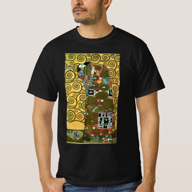 Fyllning (The Embrace) av Gustav Klimt T-shirt (Framsida)