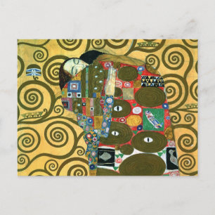 Fyllning (The Embrace) av Gustav Klimt Vykort
