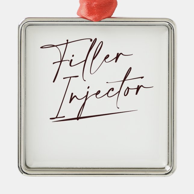 Fyllningsinjektor Kosmetisk injektor Julgransprydnad Metall (Framsidan)