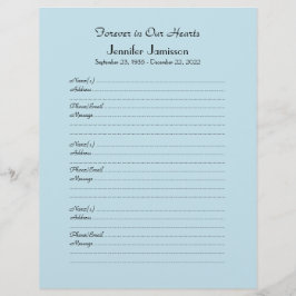 Fyllningssidan blek Blue eller Ditt Färg Memorial