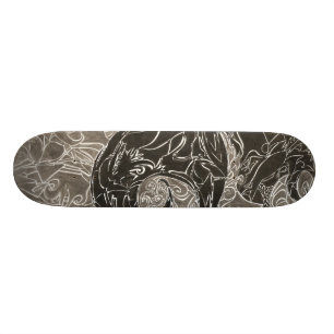 fyllt på med bränsle old school skateboard bräda 18 cm