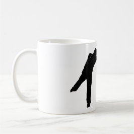 Fynd dig i svart för rörelsemugg | på vit kaffemugg