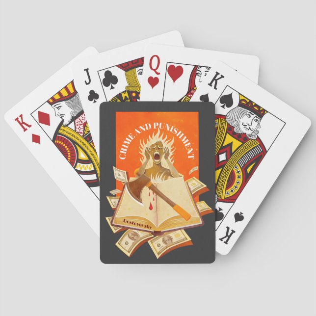 Fyodor Dostoevsky, brott och straff Casinokort (Baksidan)