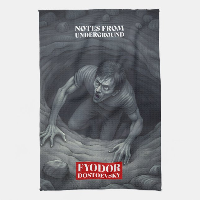 Fyodor Dostoevsky citerar ryska författare Kökshandduk (Vertikal)