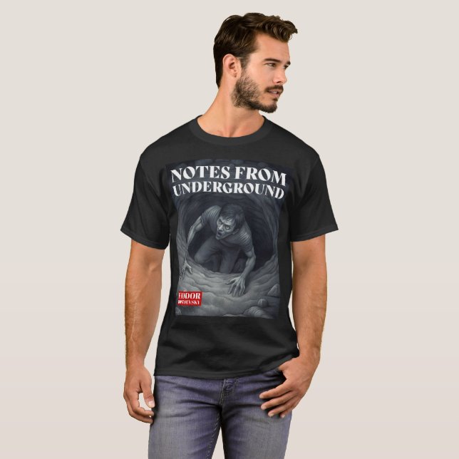 Fyodor Dostoevsky citerar ryska författare T Shirt (Hel framsida)