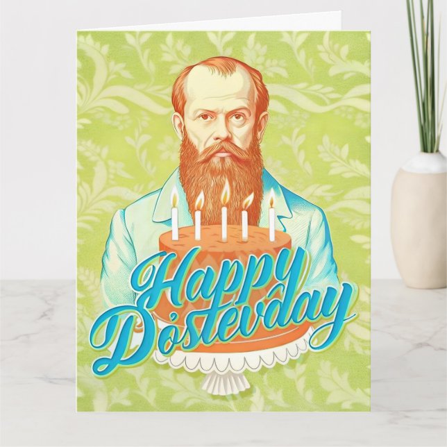 Fyodor Dostoevsky - Grattis på födelsedagen Kort (Framsida)