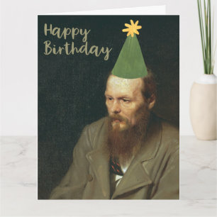 Fyodor Dostoevsky Says Grattis på födelsedagen! Kort