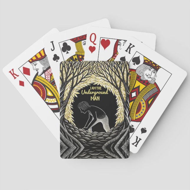 Fyodor Dostoevsky the Underground Man Casinokort (Baksidan)