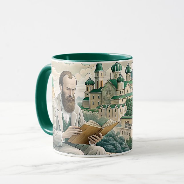 Fyodor Dostoyevsky, citat, IDIOT Mugg (Framsida vänster)