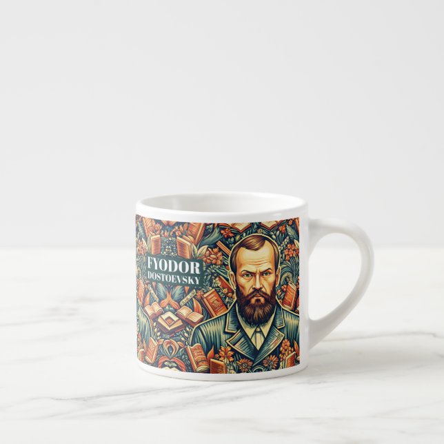 Fyodor Dostoyevsky - rysk litteratur Espressomugg (Höger)