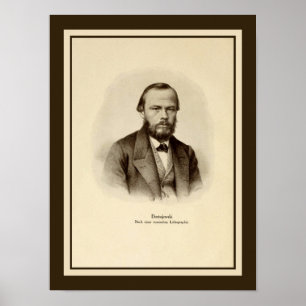 Fyodor Mikhailovich Dostoyevsky 12 x 16 tum Poster