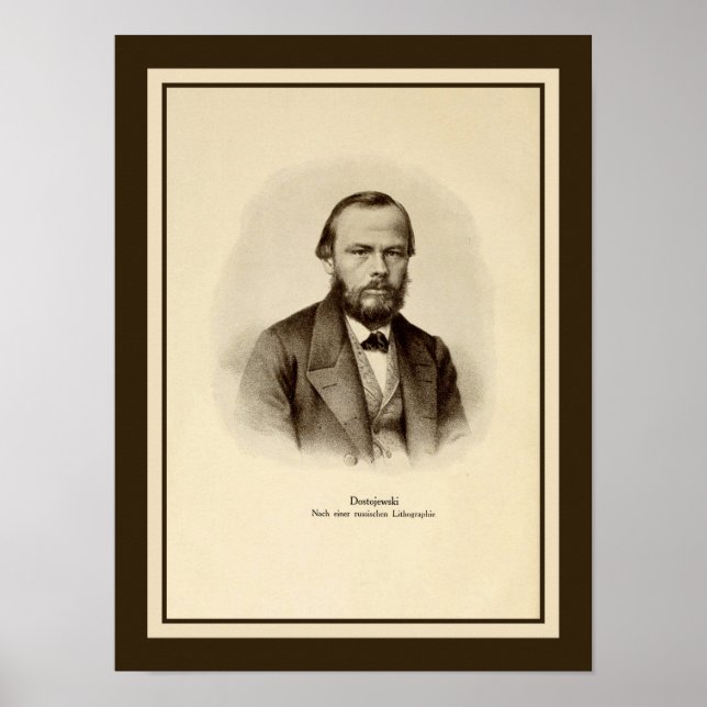 Fyodor Mikhailovich Dostoyevsky 12 x 16 tum Poster (Framsidan)