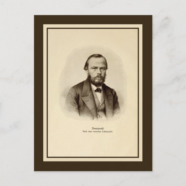Fyodor Mikhailovich Dostoyevsky Vykort (Framsida)