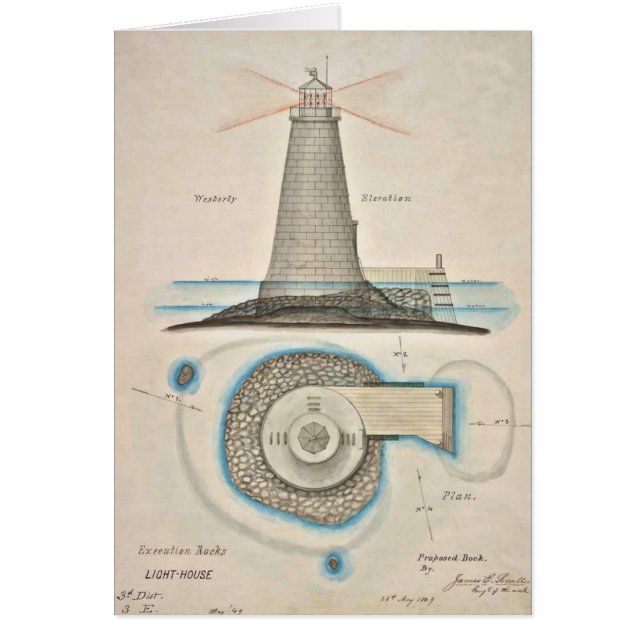 Fyr 1849 hälsningskort (Framsidan)