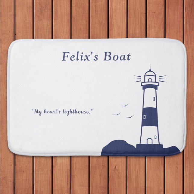 fyr badrumsmatta (Lighthouse bath mat)