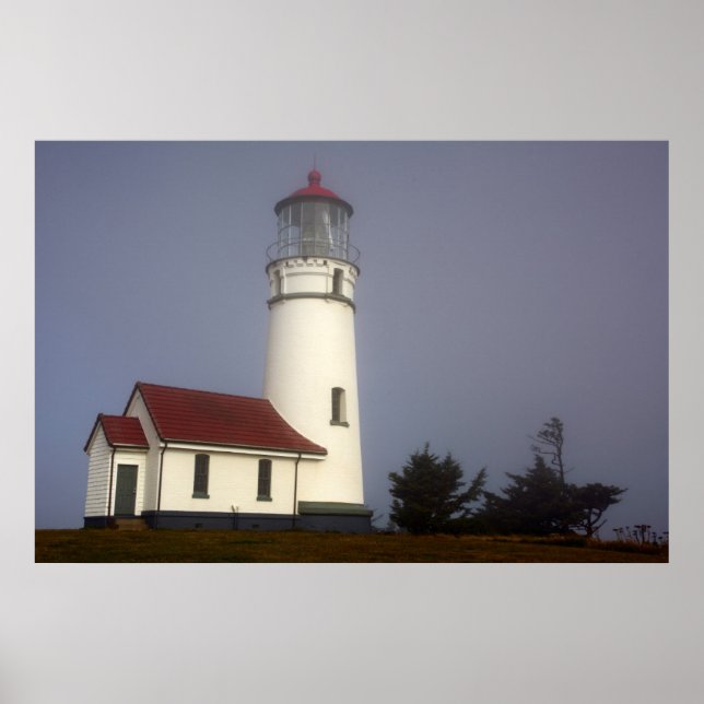 Fyr, Cape Blanco, Cape Blanco State Park Poster (Framsidan)