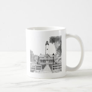 Fyr för St. Simons Kaffemugg