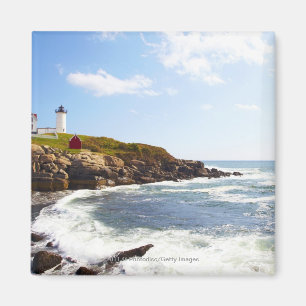 Fyr för uddNeddick "Nubble" i Maine Magnet