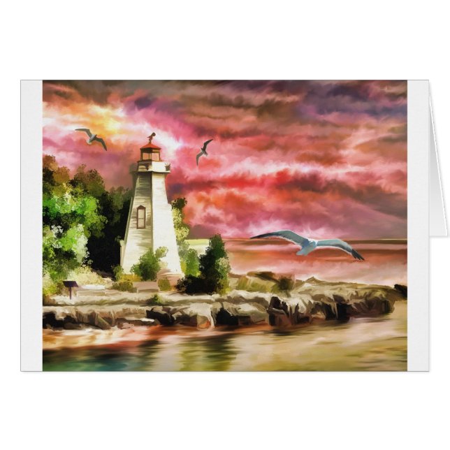 fyr hälsningskort (Framsidan Horizontal)