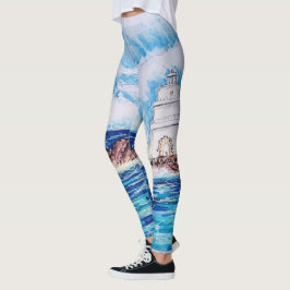 Fyr i blått leggings