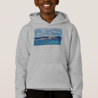 Fyr i blått t shirt
