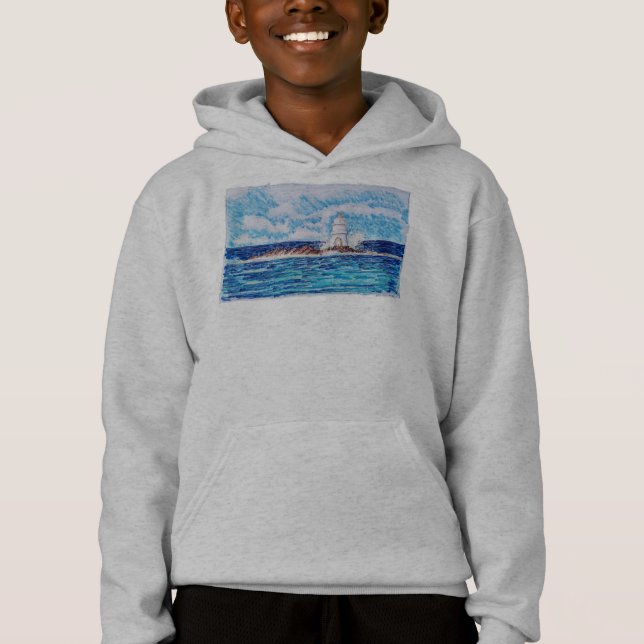 Fyr i blått t shirt (Framsida)
