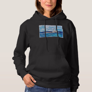 Fyr i blått t shirt